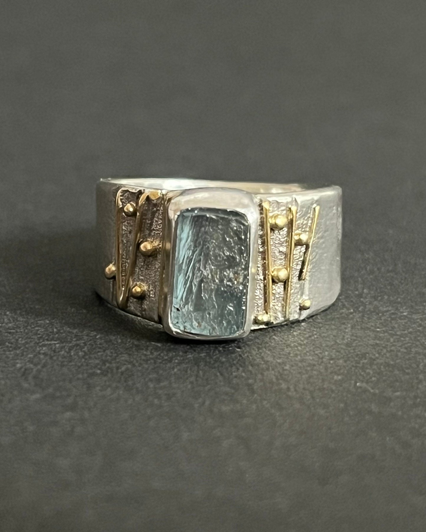 Natural Aquamarine Ring