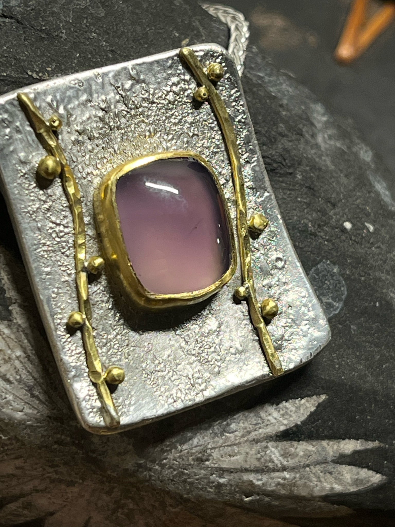 2468 Lavender Chalcedony Pendant