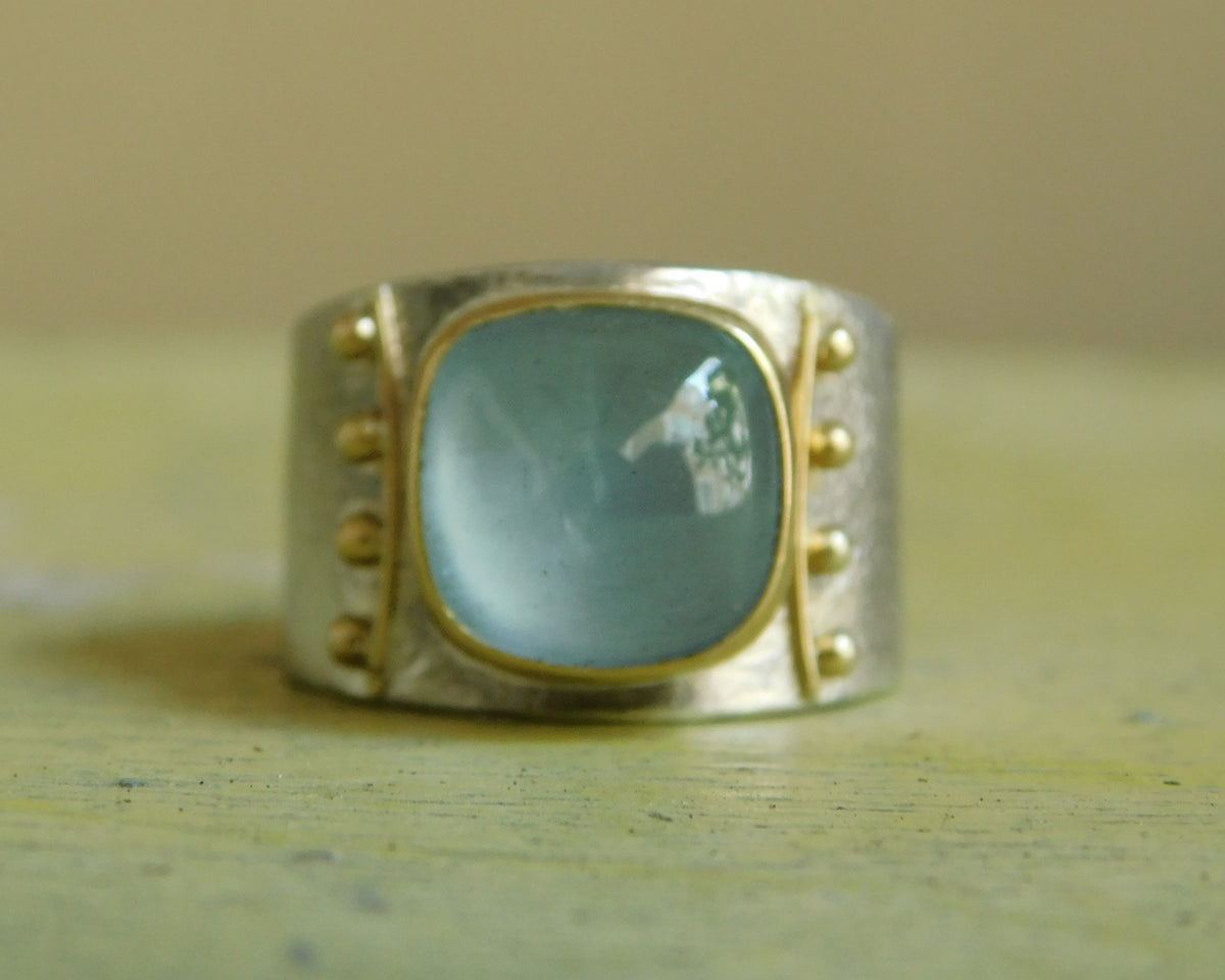 Aquamarine Classic Ring