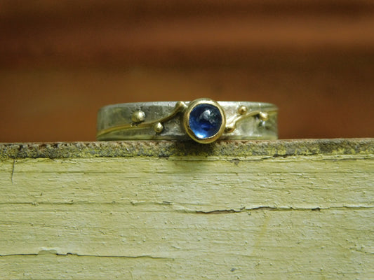 Sapphire Double Vine Ring