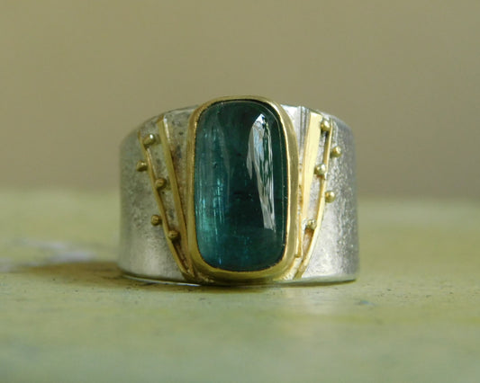 Cushion Tourmaline Ring